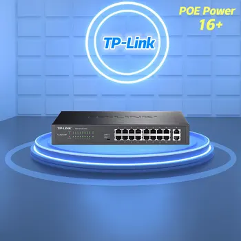 TP-Link 18 Ostas Pilnu Gigabit 16-port 1G 1000Mbps PoE Switch Wireless AP Barošanas IP Camera Poe Ethernet Switch Giga