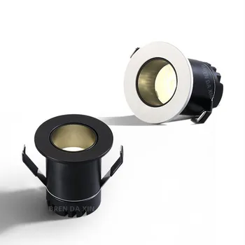 Regulējamas, Anti-glare Mini LED Downlight Prožektori 3W5W7W10W12W15W Padziļinājumā Ultra-Plānas COB Sky Ziedu Lampas ministru Kabineta Mājas Apgaismojums