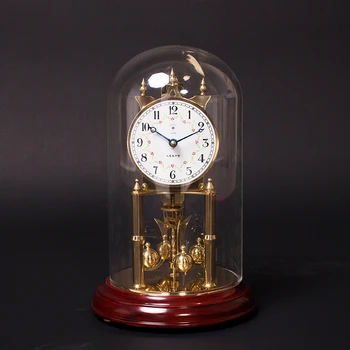 Mehāniskā jauda dizaina Gadā pulkstenis Dzimšanas diena pulkstenis masīvkoka bāzes Tīra vara kustību Vintage tukšums, Eiropas stila pulkstenis