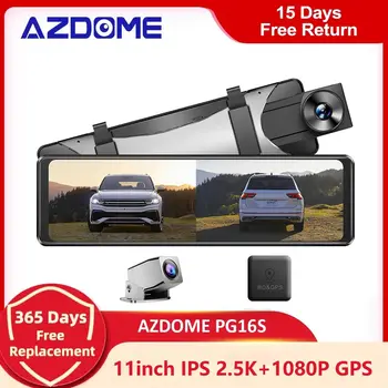 AZDOME PG16S Auto Spoguļi Ieraksti 2.5 K+1080P Dual Cam 11