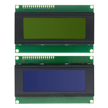20x4 LCD Moduļi, 2004 LCD Modulis ar LED Zils/Dzeltens-zaļš Apgaismojums Balts Raksturs