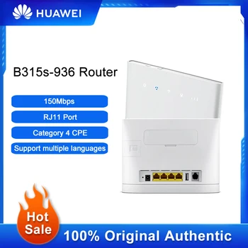 Sākotnējā Huawei B315s-936 4G CPE Router 150Mbps Bezvadu Mobilā Hotspot ātrgaitas Wifi Repeater Sim Kartes Slots Mājas Birojs