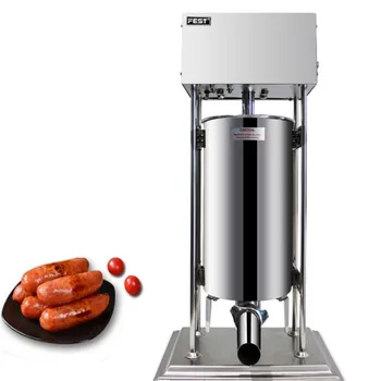 20L Elektriskie Vertikālas Desu Stuffer Apdares Mašīnas, Automātiskās vācu Desu Šļirču Hot Dog Maker Klizmu Mašīna