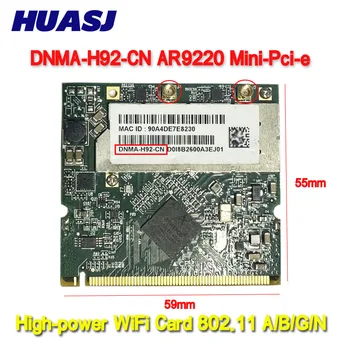 Huasj unex DNMA-H92 augstas jaudas 802.11 a/b/g/n, dual-band 2x2 mini-PCI 400mW (26 dBm), Qualcomm AR9220 300M 2.4 G 5G WiFi Modulis