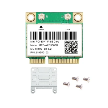 Wifi 6E MPK-AXE3000H Mini PCI-E Wifi Karte, Bluetooth 5.2 AX210 Tīkla Karte, 802.11 AX/AC Bezvadu Adapteri