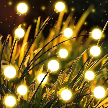 4/2/1Pack Āra Saules LED Firefly Lampas Dārza Dekorēšana Ūdensizturīgs Dārza Mājas Zāliena Uguņošanas Gaismas Grīdas Jaunā Gada, Ziemassvētku