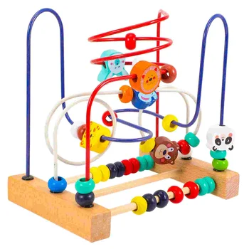 Bērni Spēlē Piegādes Playthings Alfabētu, Rotaļlietas, Mācību Biezumu Labirints Izziņas Koka Bērnu Bērni Dzīvnieku Puzzle