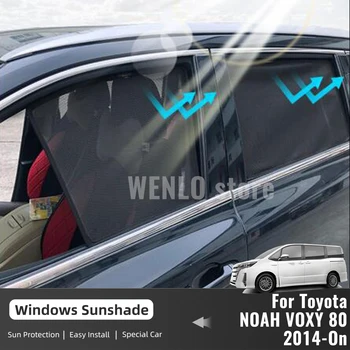 Toyota NOAH VOXY RX80 2014-2023 Magnētisko Auto Saulessargs Vairogs Priekšējā Vējstikla Rāmis Aizkaru Aizmugurējo Sānu Logu Saules Toņos