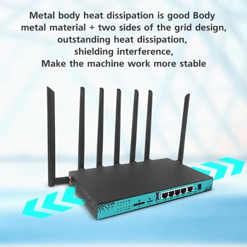 5G Router Dual Band Gigabit Router, Bezvadu WiFi 1200mbps M. 2. Ostas SIM Slots WG1608 ar Quectel RM500Q-GL RM502Q-AE RM520N-GL