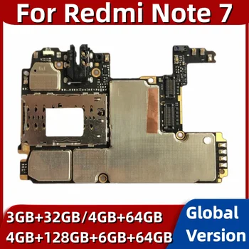 32GB 64GB, 128GB Pasaules ROM Mainboard Par Xiaomi Redmi 7. Piezīme Mātesplati Ar Google APP Uzstādīta Pilnībā Pārbaudīta Galvenā Valde