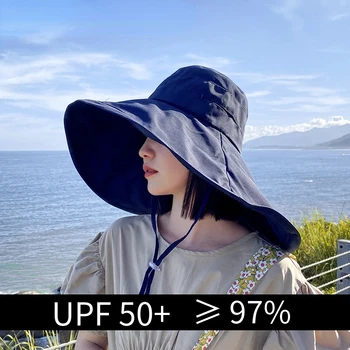Plaša Malām UPF 50+ Saules Cepure Sievietēm, Anti-UV Aizsardzību, Pārgājieni Zvejnieks Klp Reizes Vasarā Cieta Beach Bucekt Cepuri 2022