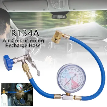 Jaunu R134A Gaisa Kondicionēšanas Papildināt Mērīšanas Šļūtene Kontūra Vārsts Dzesētājvielas Caurules Auto Auto Gaisa kondicionēšanas Piederumi