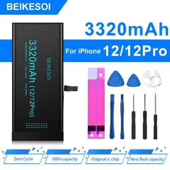BEIKESOI Rezerves Akumulatoru iPhone x xs xr 11 pro max 12 mini 13 pro max ar Bezmaksas Uzstādīšana Rīki