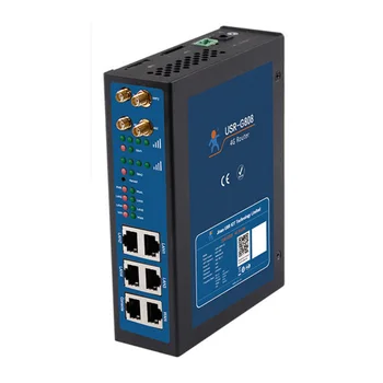 USR-G808 Vairāku Šūnu Router Dual SIM Rūpniecības WIFI 4G LTE Mobilā Maršrutēšanas 10/100Mbps VPN / access point name-APN Drošu Bezvadu Tīklu