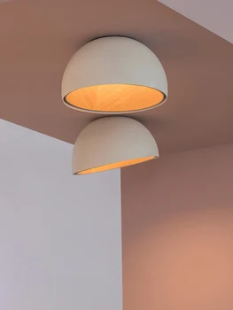 radošā slīpi griesti, istabas gaismas personība mūsdienu minimālisma koksnes graudu studiju lampas īpašnieks Guļamistabas lampas griestu lampas