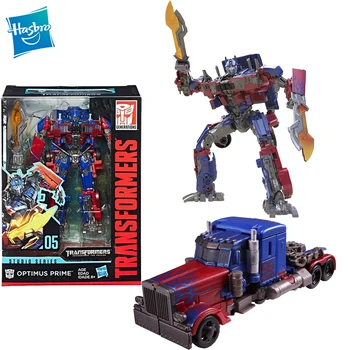 [Akciju] Hasbro SS05 Optimus Prime, Transformatori Studio Sērijas Voyager Filmas Darbība Attēls Modelis Kolekcionējamus Dāvanu Rotaļlietas