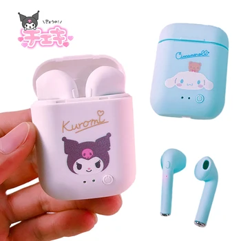 Kawaii Sanrio Bezvadu Bluetooth Anime Gudrs Manu Melodiju Kuromi Cinnamoroll Sveiki Kittys Y2K Karikatūra Binaural Kustības Austiņas