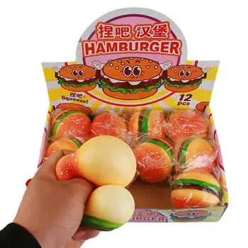 Rotaļlietas Lēni Augošās Pārtikas Atspiest Un Stresa Stiept Hamburger Rotaļlietas Izspiest Maizi Stress Atvieglojums Simulācijas Gudrs Pārtikas Puses Rotaļlietas
