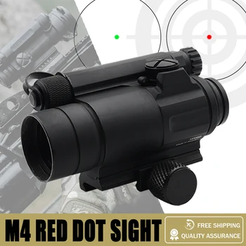 Taktiskā M4 Red Dot Reflex Sight Kolimatora Optika ar Distances un QRP2 Mount & Killflash Reprodukcija ar Pilnu Oriģinālajiem Marķējumiem