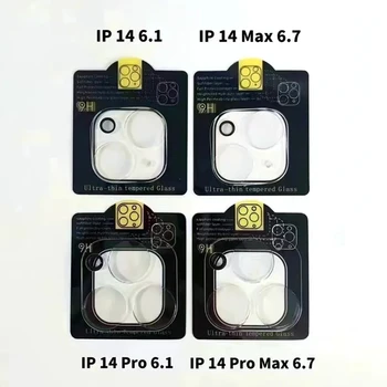 100GAB 2023 Jauna 3D Kamera, ar aizsargplēvi Rūdīts Stikls iPhone 14 13 12 11 Pro Max 12 13 Mini Aizmugurējo Vāciņu Ar Melns Aplis