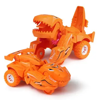 Izsmalcinātu Dinozauru Rotaļlietas Automašīnas Transportlīdzekļa Rotaļlieta Nav Baterijas Nepieciešams, Automātiski Pārveidot Rotaļlietas Pārveidojot Dinozaurs Truck Zēniem Rotaļlietas