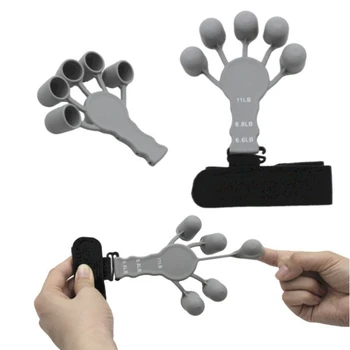 Silikagēls 6 Izturīgs Līmeni Maza Izmēra Rokas Strengthener Pirkstu Exerciser