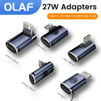 Olaf IOS Adaptador Apgaismojums Vīriešu USB 3.0 27W Ātrās Uzlādes Pārveidotāja Adapteris iOS 13 Sistēmu, augstāk Par iPhone 14 13 12 Pro