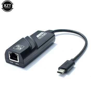 USB 3.1 Tips C līdz RJ45 LAN Tīkla Karte USB C Interfeisu, lai RJ45 100/1000Mbps Ethernet LAN, Tīkla Adapteris RTL8153 Chip