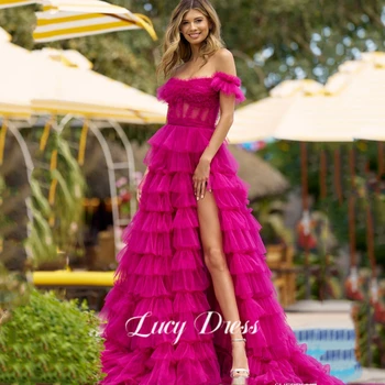 Lucy Elegants Kleita, Acs Formālās Kleitas, Balles Kārtojumu Mīļotā Rožu Sarkanā Grezns Sieviešu vakartērpi, Sieviešu Kleitu Svinībām