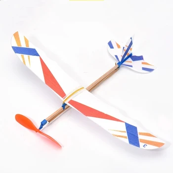 DIY Roku Mest Peld Lidmašīnas Planiera Elastīgu Gumiju Powered, kas Peld ar Lidmašīnu Lidmašīnas Planiera, Montāža Modeli Rotaļlietas Bērniem