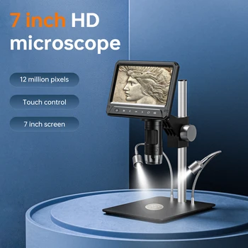 Uzlabot WIFI digitālo 1200X USB mikroskops ar palielināmo stiklu kamera 3 krāsas 8 led 1080P ar multi-funkciju smart reklāmas