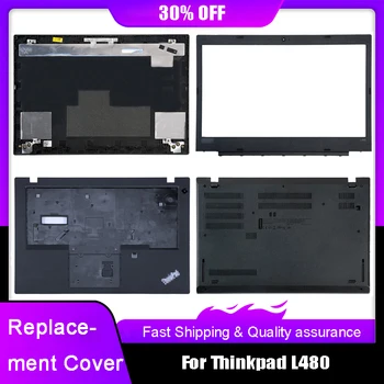 Jaunu Klēpjdatoru LCD Back Cover For Lenovo Thinkpad L480 Sērijas Priekšējo Bezel Palmrest Augšējā Grunts Pamatnes Gadījumā Piederumi Aizmugurējais Vāks Melns