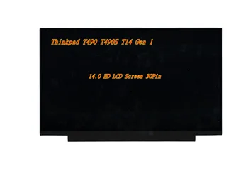Jauna Par Lenovo Thinkpad T490 T490S T14 Gen 1 14.0 HD LCD Ekrāns 30Pin FRU 01YN142 5D10W46414 5D10M42866 5D11B81964 01YN141