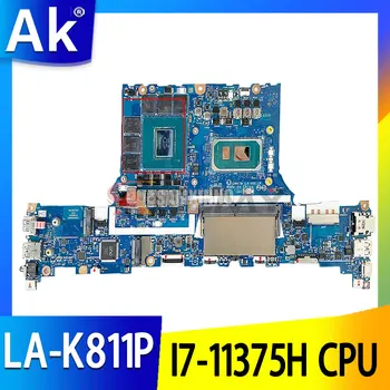 GH47H LA-K811P Mainboard par Acer Triton 300 Klēpjdators Mātesplatē PROCESORS:I7-11375H SRKH4 GPU:GN20-E3-A1 RTX3060 8G NBQBJ11006 Testa OK