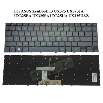UX325 spānijas LA latīņu Tastatūra ar Aizmugurgaismojumu par Asus ZenBook UX325J UX325A UX325U UX325JA UX325EA UX325SA UX325UA UX325UAZ Jaunas