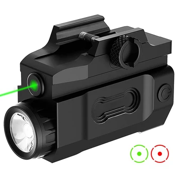 800 Lm Taktisku Ieroci, Gaiši Zaļš Lāzera White LED Gaismas Pistoli Combo Pistole Pistoli Lukturīti Uzlādējams Medību Lukturi Lāpu