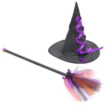 Dekoratīvie Cepuri Sukas Prop Halloween Raganu Balli Cosplay Aksesuārus Poliestera Maskēties