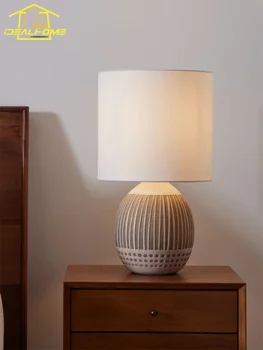 Japāņu Minimālisma Wabi-sabi Sveķi, Galda Lampa, LED E27 Viduslaiku Luksusa Dekoratīvais Apgaismojums Galda Dzīvojamā Istaba Guļamistaba Gultas Studiju