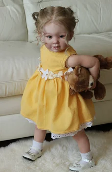 FBBD 28inch Milzīgu Baby Atdzimis Bērnu Lelle Bonnie Ar Pastāvīgās Kājas Soft Touch Spilgti DIY Daļa Svaigu Krāsu Unapinted Komplekts