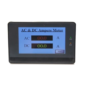 AC DC 0-20A,50A,100A,200A dual kanāli, AC un DC ampere mērītājs 2 veidos AC strāvas mērītāja ammeter