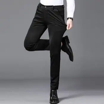 2023 Vīriešu Pavasara Rudens Modes Biznesa Gadījuma Garās Bikses, Uzvalks, Bikses Vīriešu Elastīgs Taisni Formālās Bikses Plus 