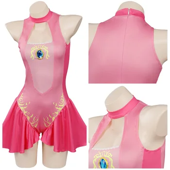 Princese cos Persiku Peldkostīmu Cosplay Kostīmu Jumpsuit Peldkostīmi Tērpi Halloween Karnevāla Tērps