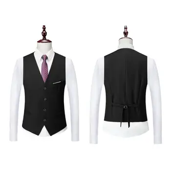 Vīriešiem Soft Uzvalks Set Stilīgi Vīriešu Uzvalku noteiktas Formālas Biznesa Tikšanās, Kāzas, Biroja Notikumi Slim Fit pretgrumbu Jaka, Veste