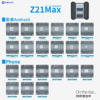 Mijing Z21 Max Universal CPU BGA Reballing Trafaretu Platforma Tālrunis A8-A16 Android Tālrunis IC Mikroshēmā Stādīšanas Skārda Veidni Armatūra
