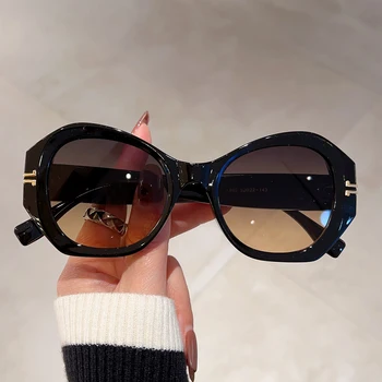 KAMMPT Vintage Lielgabarīta Saulesbrilles Sieviešu Modes Nelegālo Slīpums Toņos Briļļu Jaunā Zīmola Dizainere, kas Ceļo Saules Brilles