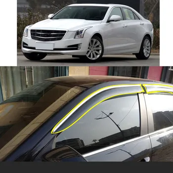 Auto Uzlīme Plastmasas Logu Stikls Vēja Sejsegu Lietus/Saules Aizsargs Vent Par Cadillac ATS-L 2015 2016 2017 2018 2019 2020 2021