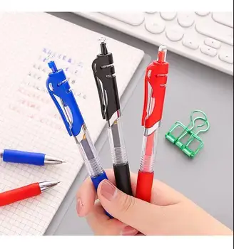 Nav Logo 15pcs 0.5 mm Sajauc krāsu Bagāžnieka Gēla Pildspalvas Komplekts Tintes Lodīšu Rakstīšanai Uzpildes Biroja Piederumi Skolas Kancelejas piederumi