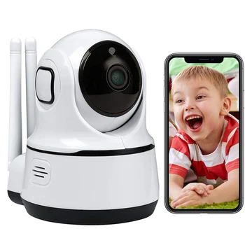 1080P IP WiFi Kameru Smart Home Security Uzraudzības CCTV 360 PTZ Kustības detektors Bērnu Pet Monitors Iekštelpu Securite Cam Kamera