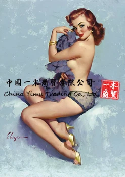 Apakšveļas Modeli Vintage Uzlīmes Retro Pinup Meitene Kailām Essentials Plakātu, Seksīga Sieviete, Uzlīmēm, Audekls Attēlu Mākslas Filmu, Auto Plēves