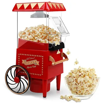 Popcorn Maker,Karstā Gaisa Popkorna Mašīna Vintage Galda Elektriskā Popkorna Popers, Veselīgu un Ātru Uzkodu Mājas ES Plug